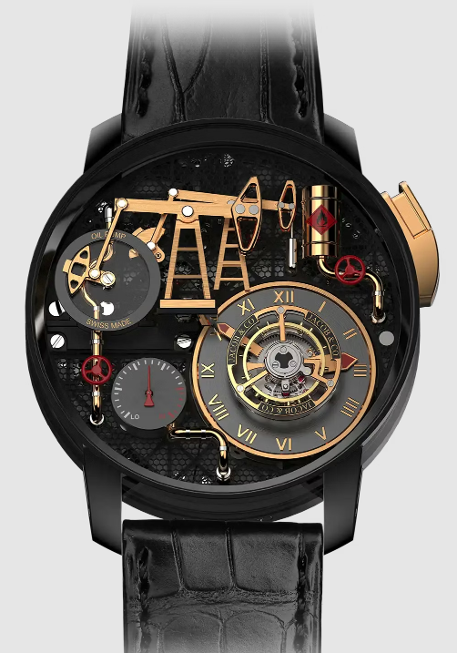 (image for) Jacob & Co Oil Pump 43MM black titanium Replica Watch OI110.21.AA.AA.A